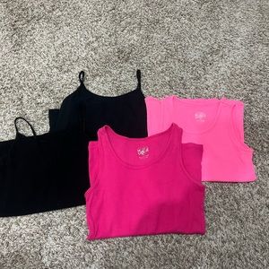 Lot Justice girls tanks size 12